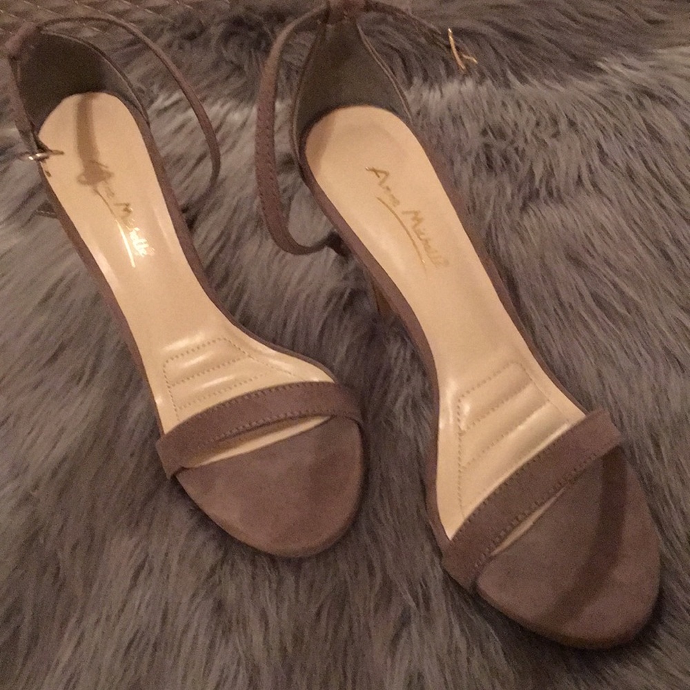 Never worn ankle strap heels